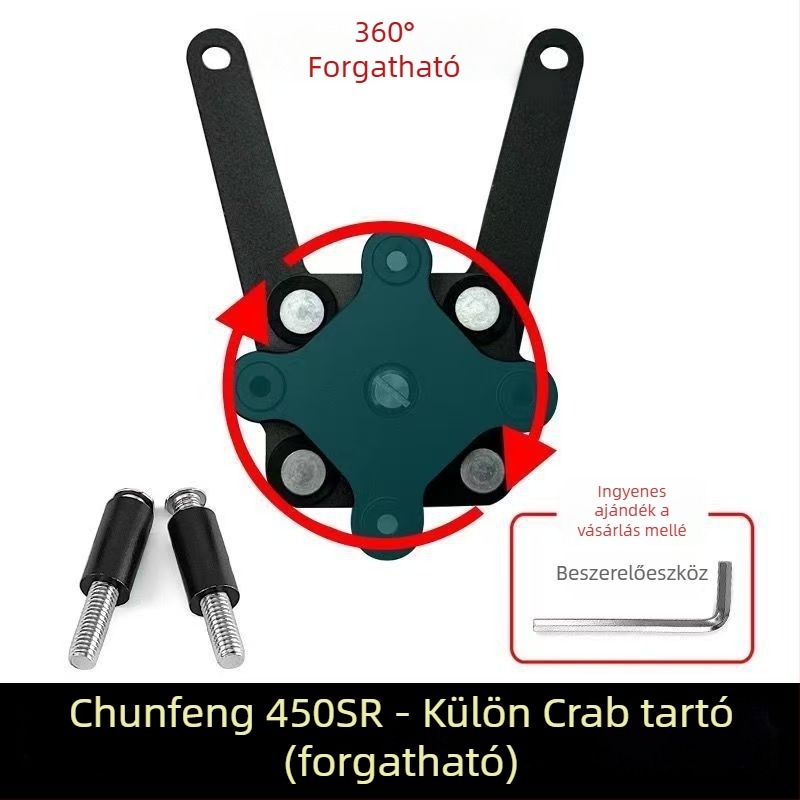 Motorkerékpárhoz való telefontartó forgatható navigációs tartóval és ütésálló kivitelben