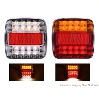 Autóhátsó lámpa, 26LED négyzet LED, 24V, 5W