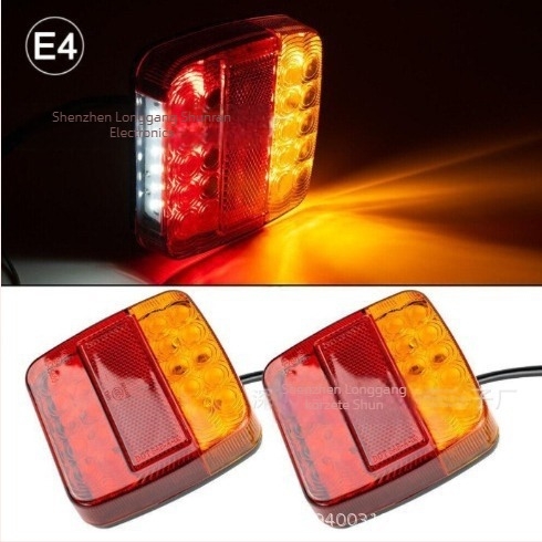 Autóhátsó lámpa, 26LED négyzet LED, 24V, 5W