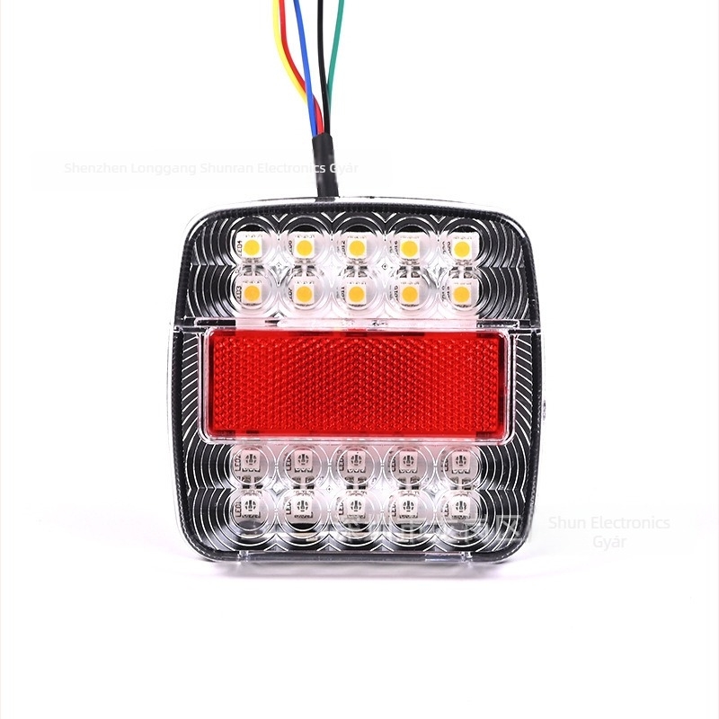 Autóhátsó lámpa, 26LED négyzet LED, 24V, 5W