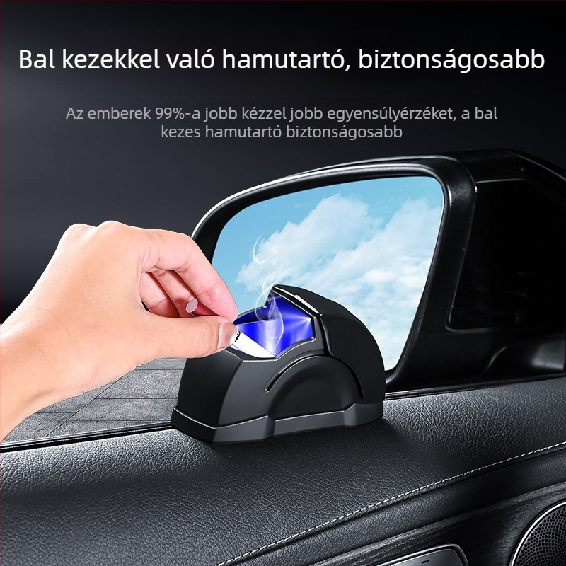 Autó hamutartó, szélvédett modell, műanyag, testreszabható, belső használatra