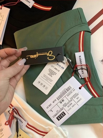 Férfi rövid ujjú T‑shirt kerek nyakkal, 3D betűs hímzés, pamut 96%+, 300 g/m²