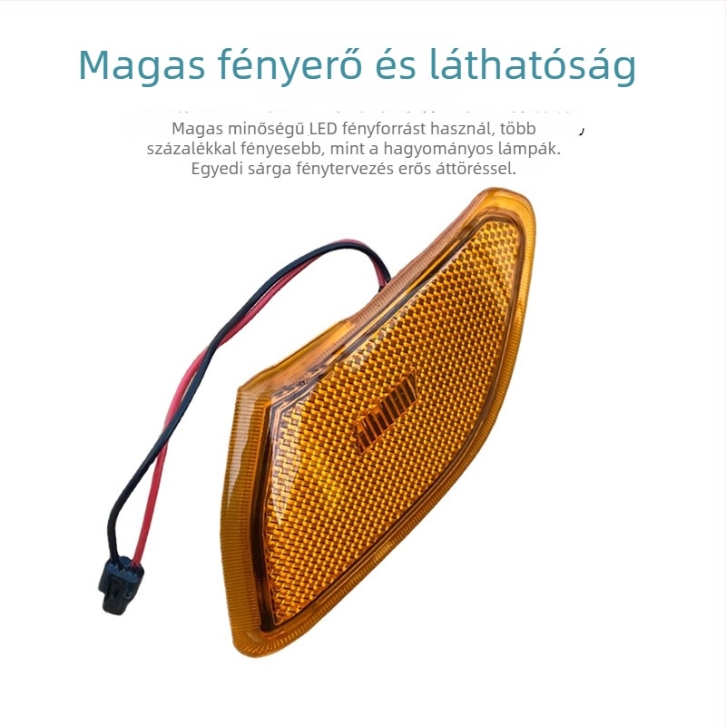 Jeep Wrangler oldalsó fényjelző, modellek 2018–2024, ABS, kódok 68302120AB 68302119AB