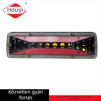 131-LED hátsó lámpa teherautókhoz és mezőgazdasági járművekhez, 6W, 12–24V, 0,3A, 250 lm, PS/PP/ABS