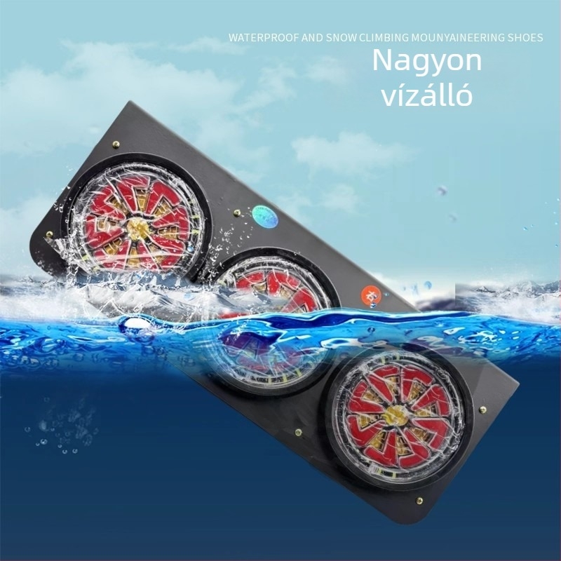 LED hátsó lámpa 24V, vízálló, rozsdamentes acélból, teherpótkocsihoz – fék, index, villogó, 15W