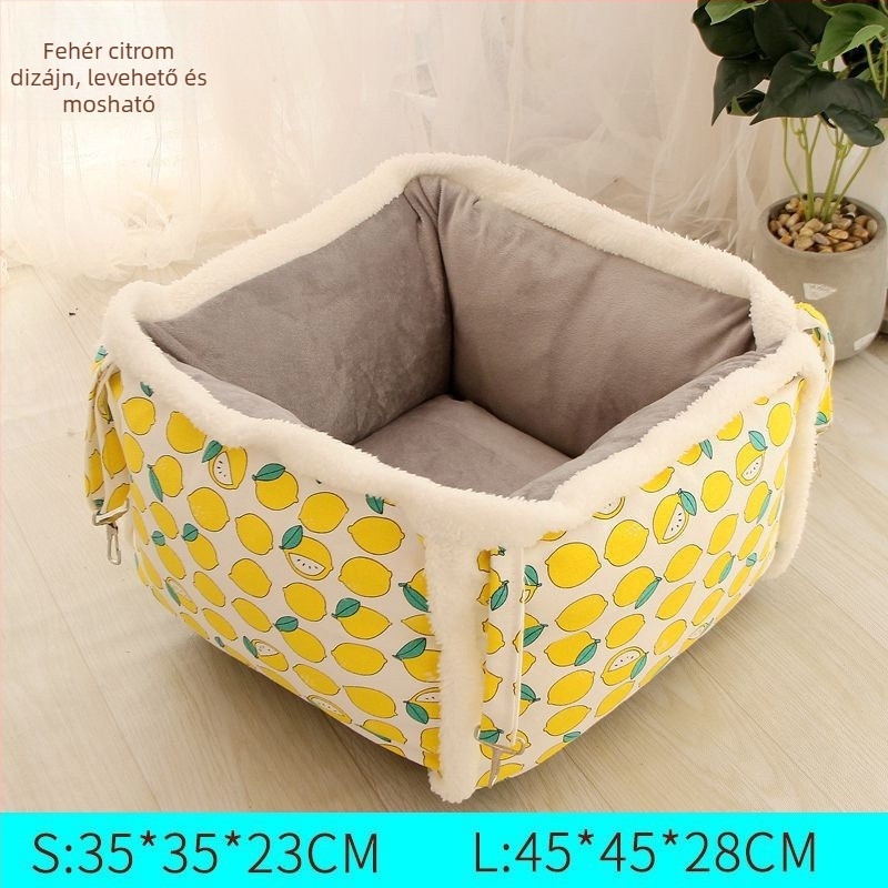 Fűből készült macskahammock, zárt téli fészek, függő macskaháló, Beijing-origin