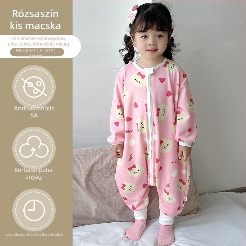 1–3 éveseknek készült alvózsák, puha bársonyos anyag, bársonypamut töltet, vastag.