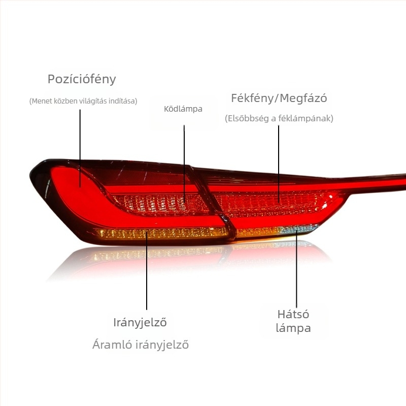 LED hátsó lámpa Toyota Camry 2018-2023 a 8. generációhoz, integrált LED, 10W, 12V, IP68