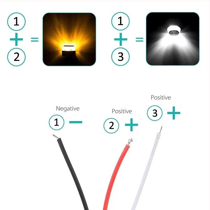 LED motorkerékpár kormánylámpa, 3W, 12V, 6500K, 50 000 óra