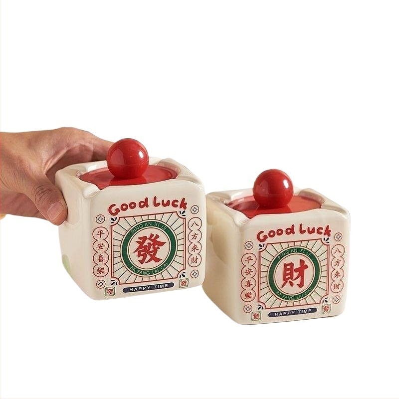 Fedeles hamutál otthoni használatra, imitált kerámia dizájn, nosztalgikus nemzeti stílusú dekoráció, modell 985, márka Phoenix Times