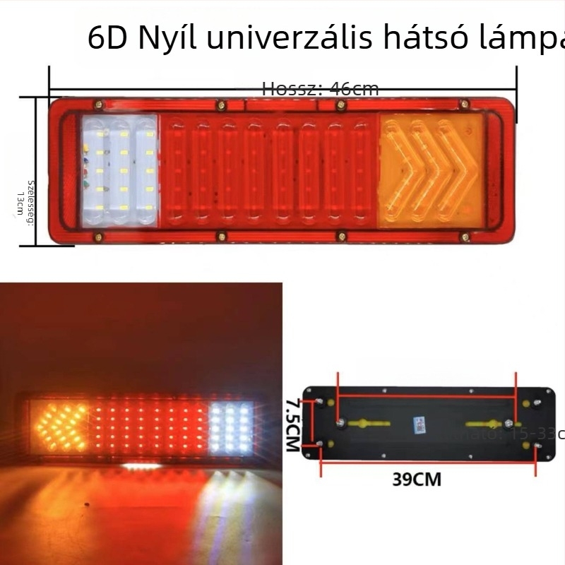 Runlin LED hátsó lámpa teherautóhoz és utánfutóhoz, LED fényforrás, modell LED Taillight, kiegészítő BJG-R-0009