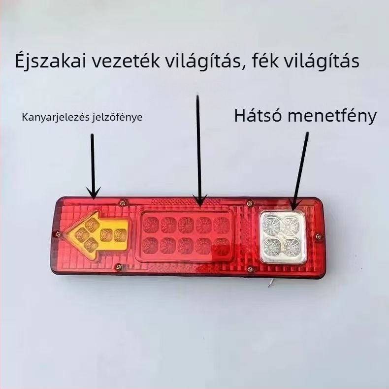 LED hátsó lámpa, modell 131, 12V/24V, 2W, 300LM