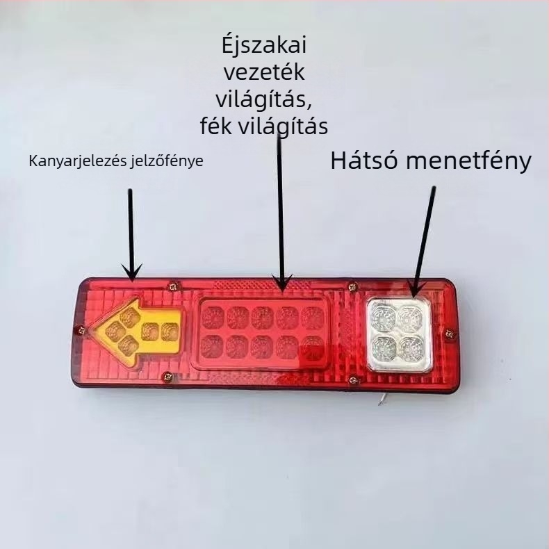 LED hátsó lámpa, modell 131, 12V/24V, 2W, 300LM