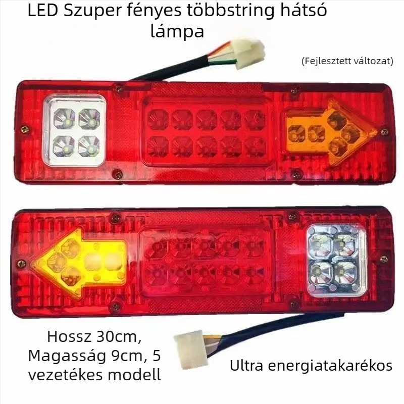 LED hátsó lámpa, modell 131, 12V/24V, 2W, 300LM