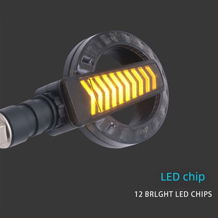 Motorkerékpár LED nappali fény és jelzőfény, 12V, 2W, modell 0124, ABS+LED, élettartam 60000 óra