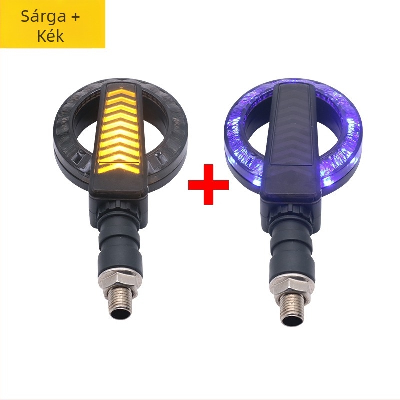 Motorkerékpár LED nappali fény és jelzőfény, 12V, 2W, modell 0124, ABS+LED, élettartam 60000 óra