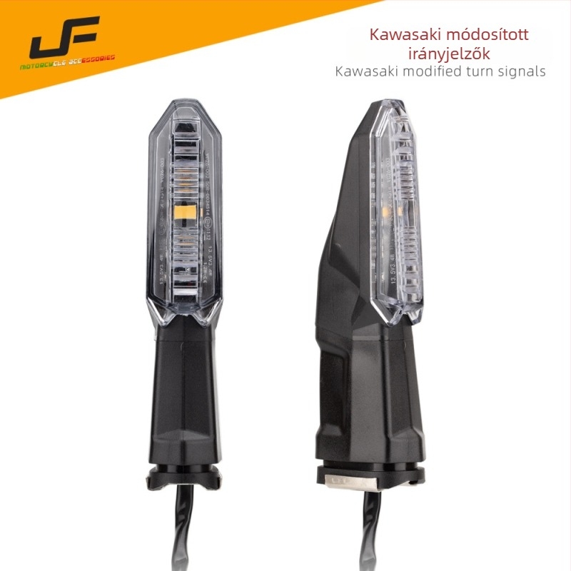 LED motoros jelzőfények - első és hátsó, 12V, műanyag ház, univerzális illeszkedés