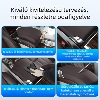 Range Rover Autobiographyhoz központi konzol kartámasz fedél (2013–2017), bőr, járműspecifikus illeszkedés