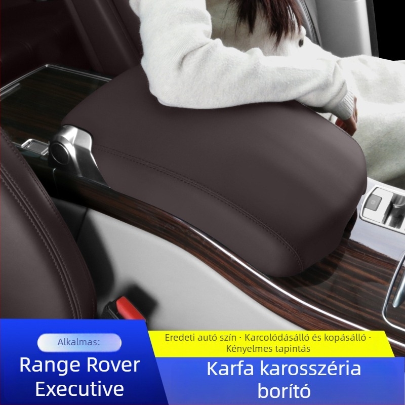 Range Rover Autobiographyhoz központi konzol kartámasz fedél (2013–2017), bőr, járműspecifikus illeszkedés