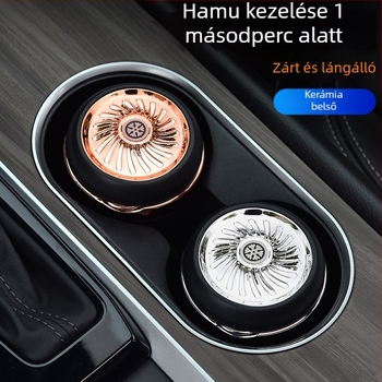 Kreatív, személyre szabott autóhamutartó színes világítással és kerámiabelsővel