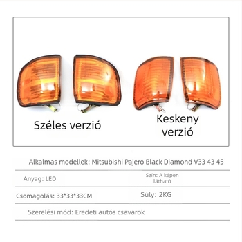 LED saroklámpa Mitsubishi Pajero V33/V43/V45-hoz — jelzőfény, LED fényforrás, Teljesítmény 100, Feszültség 12V, Élettartam 10000h, Modell 22DDIOEGOGS, Cikkszám ZhXD-K449