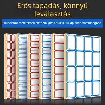 Kézzel írt öntapadós címkék, modell CY7520, oldalanként 68 címke, licencelhető magáncímke