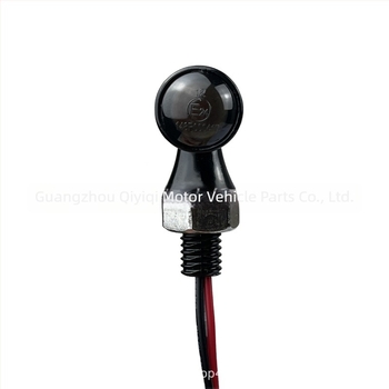 LED mini indexlámpa féml burkolattal (cinkötvözet/PC), modell QYQ-3019, 12V, 1W, módosított autók és motorkerékpárok számára