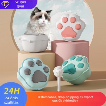 Állateledel-tároló kutyáknak és macskáknak, PP anyag, kapacitás 4-6 kg