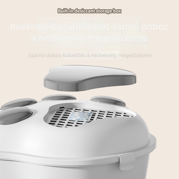 Állateledel-tároló kutyáknak és macskáknak, PP anyag, kapacitás 4-6 kg