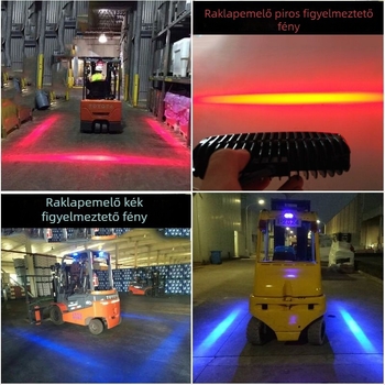 LED fénycsík targoncához - figyelmeztető fény, 20W, 10-80V, edzett üveg, élettartam 1000 h