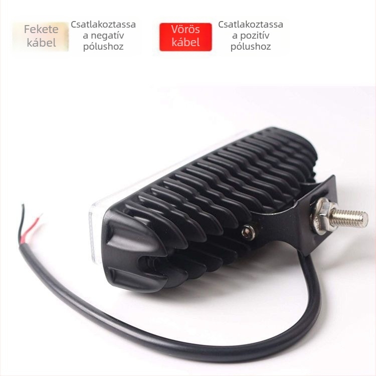LED fénycsík targoncához - figyelmeztető fény, 20W, 10-80V, edzett üveg, élettartam 1000 h