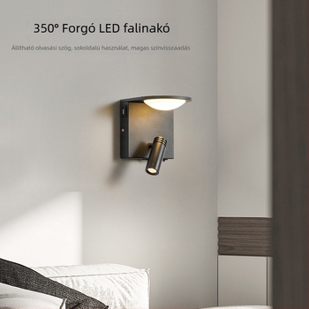 Fali lámpa akril árnyékolóval, LED világítás, modern minimalista stílus (Akril árnyékoló; LED világítás; Modern minimalista stílus; Smart típus 40907275)