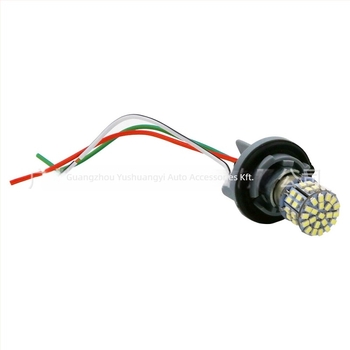 Autó LED univerzális aljzat-kábel csatlakozó 1156/1157 BA15S PY21W, lámpa tartó jelző/féklámpa (Model S25T; Alkatrész-szám S25AB; Anyag ABS; Élettartam 500000)