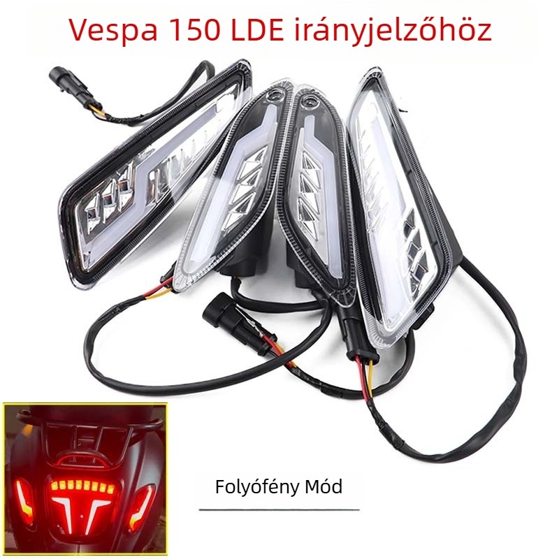 LED első és hátsó irányjelző készlet Vespa Sprint 150 nappali fényekkel