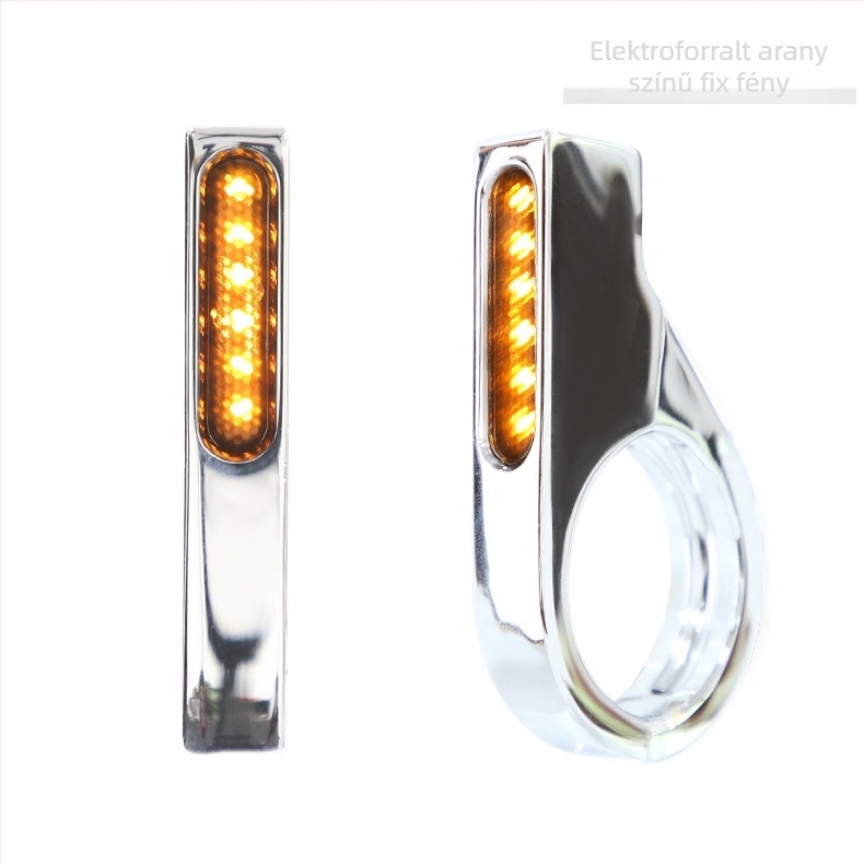 Csatolt LED indexlámpa 12V-os motorkerékpárokhoz, alumínium ötvözet ház, 3W LED