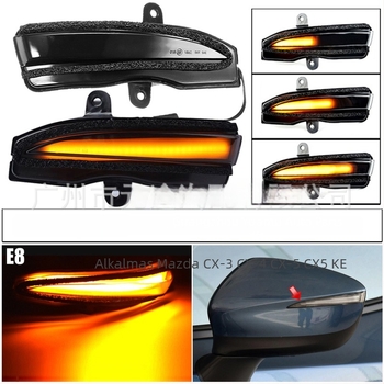LED visszapillantó tükör lámpa dinamikus index-szel Mazda CX-3 és CX-4 (2016-2018) (Modell: L-Ma-01; Teljesítmény: 3W; Feszültség: 12V; Fényforrás: LED)