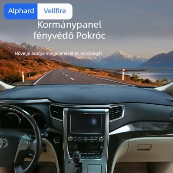 Műszerfal napvédő matrac Alphard 30-sorozat és Vellfire 20-hoz | Anyag: Flanel; Típus: Négy évszakos univerzális; Márka: Shishuai