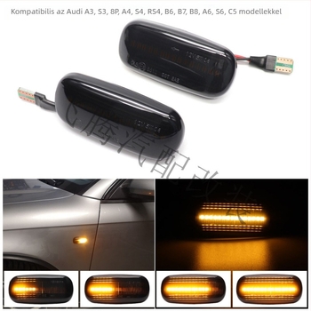 LED sárvédő oldalsó fény Audi A3/S3 8P, A4, A6, S4, S6, B6–B8, C5 — LED világítás, 8W, 12V, 3400K, 5000 óra
