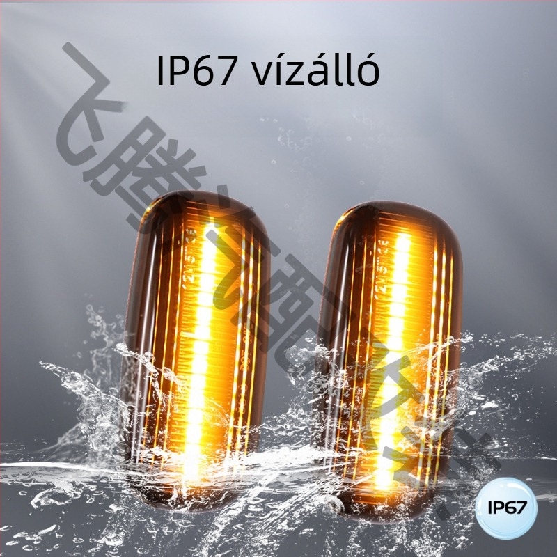 LED sárvédő oldalsó fény Audi A3/S3 8P, A4, A6, S4, S6, B6–B8, C5 — LED világítás, 8W, 12V, 3400K, 5000 óra