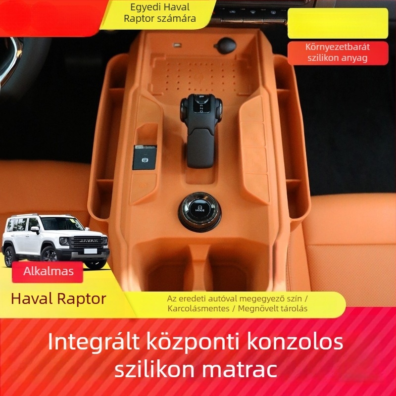Szilikon tárolórekesz szőnyeg a Haval második generációs központi konzoljához, csúszásmentes, karcolásálló