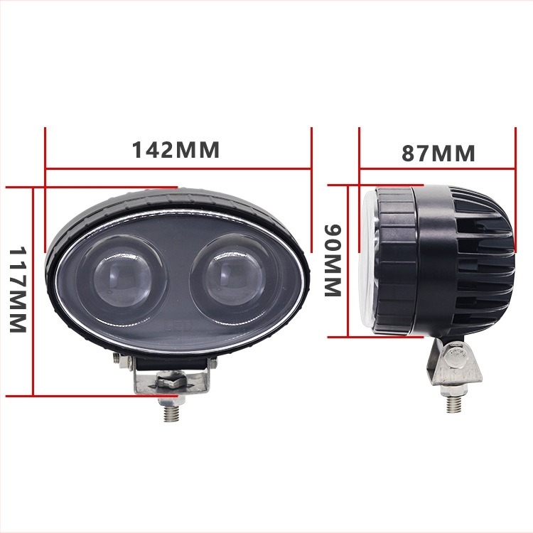 Villástargoncához LED riasztó fény, 8W, 12-60V, LM-2108, PC és alumínium ház, 10000 órás élettartam