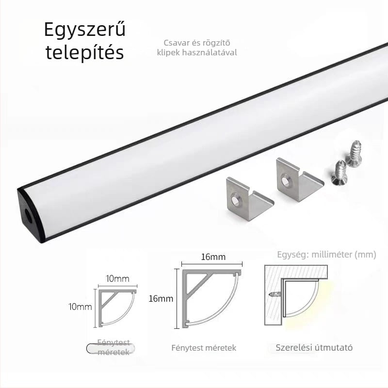 Rugalmas szilikon LED-szalag háromszög alakú fan-formával, monokróm, 24V, Sanan Optoelectronics 2835 LED, 120–480 LED