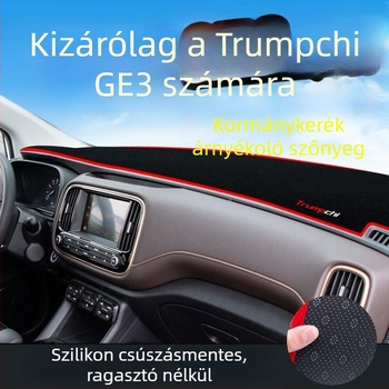 Műszerfal tükröződésmentes párna Trumpchi GS3/GE3 — dekoratív műszerfal burkolat, poliészter, márka logó