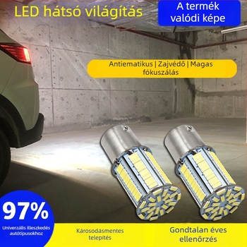 Autó LED izzó 12V, 4014 SMD, 3W, kompatibilis 1156/1157/1142, élettartam 50 000 óra