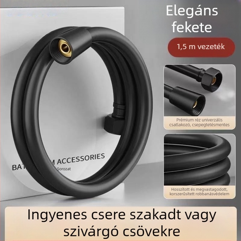 Zuhanyzótömlő kiegészítőcső PVC fejjel, JM074modell, CE tanúsítva
