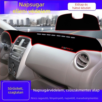 Nissan Sunny belső középkonzol műszerfal napvédő párna – Poliészter, Márka logó minta