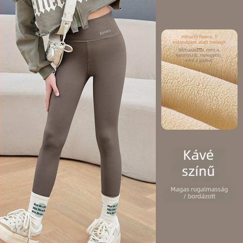 Gyerek Shark Pants – fleece-beléssel téli jóga nadrág, nylon 75,4%