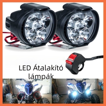 LED fényszórók elektromos járművekhez és motorkerékpárokhoz, L1/L3, ultranagy fényerejű reflektorok, 48V