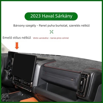 Chi Weng műszerfal napvédő matt 2023 Haval Raptorhoz — csúszásmentes, napvédelmi funkció, dekoráció az első konzolhoz