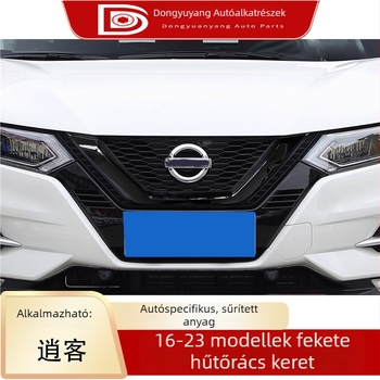 Nissan Qashqai 2019–2025: Fekete keretes első grill dekoráció, autómatrica
